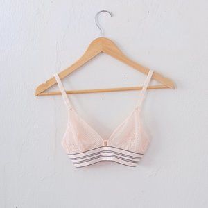 Pink Mesh Bralette - Lively - XS